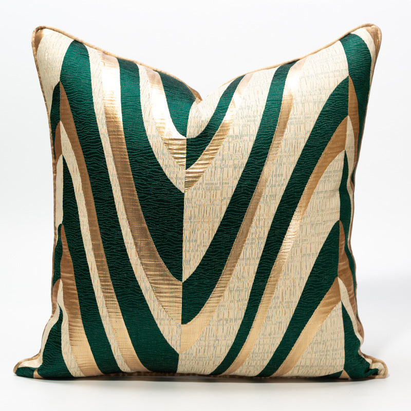 Modern Minimalist Gold Lumbar Pillow for Bedroom Sofa
