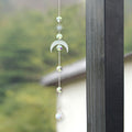 Modern Minimalist Crystal Moon Wind Chime Decor